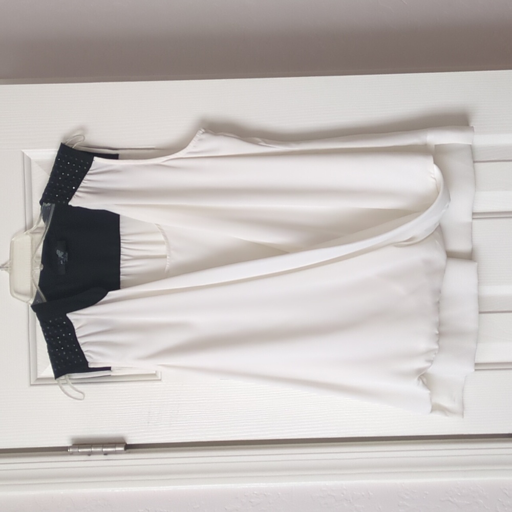 Alfani drape and sparkle blouse